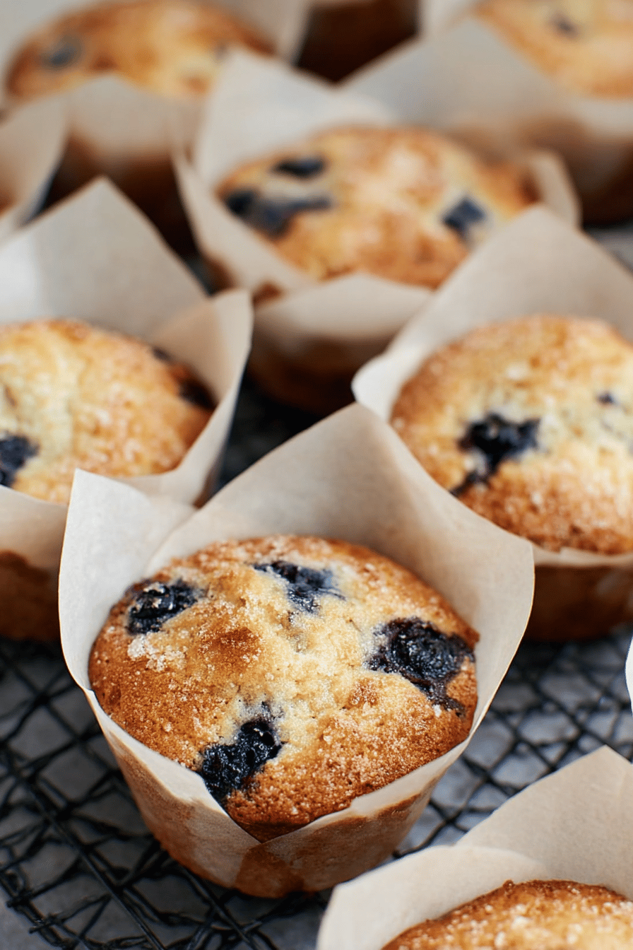 Easy Bakery-Style Blueberry Muffins Recipe