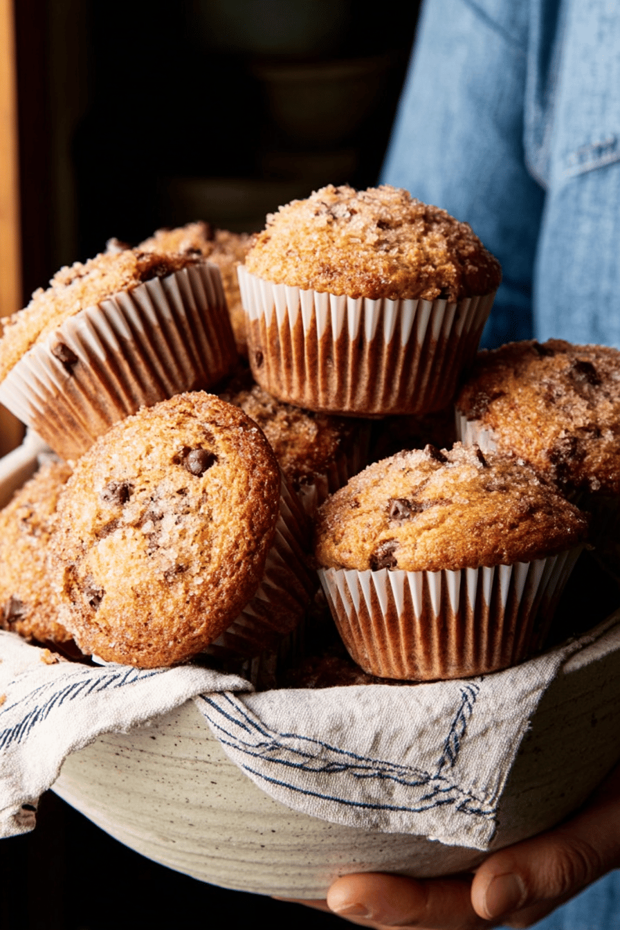 Easy Banana Chocolate Chip Muffins