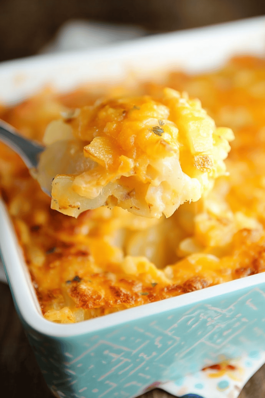 Easy Cheesy Hash Brown Scalloped Potatoes
