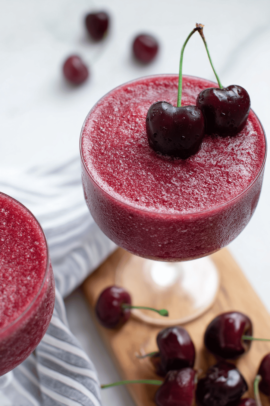 Easy Cherry Frosé for Summer Nights