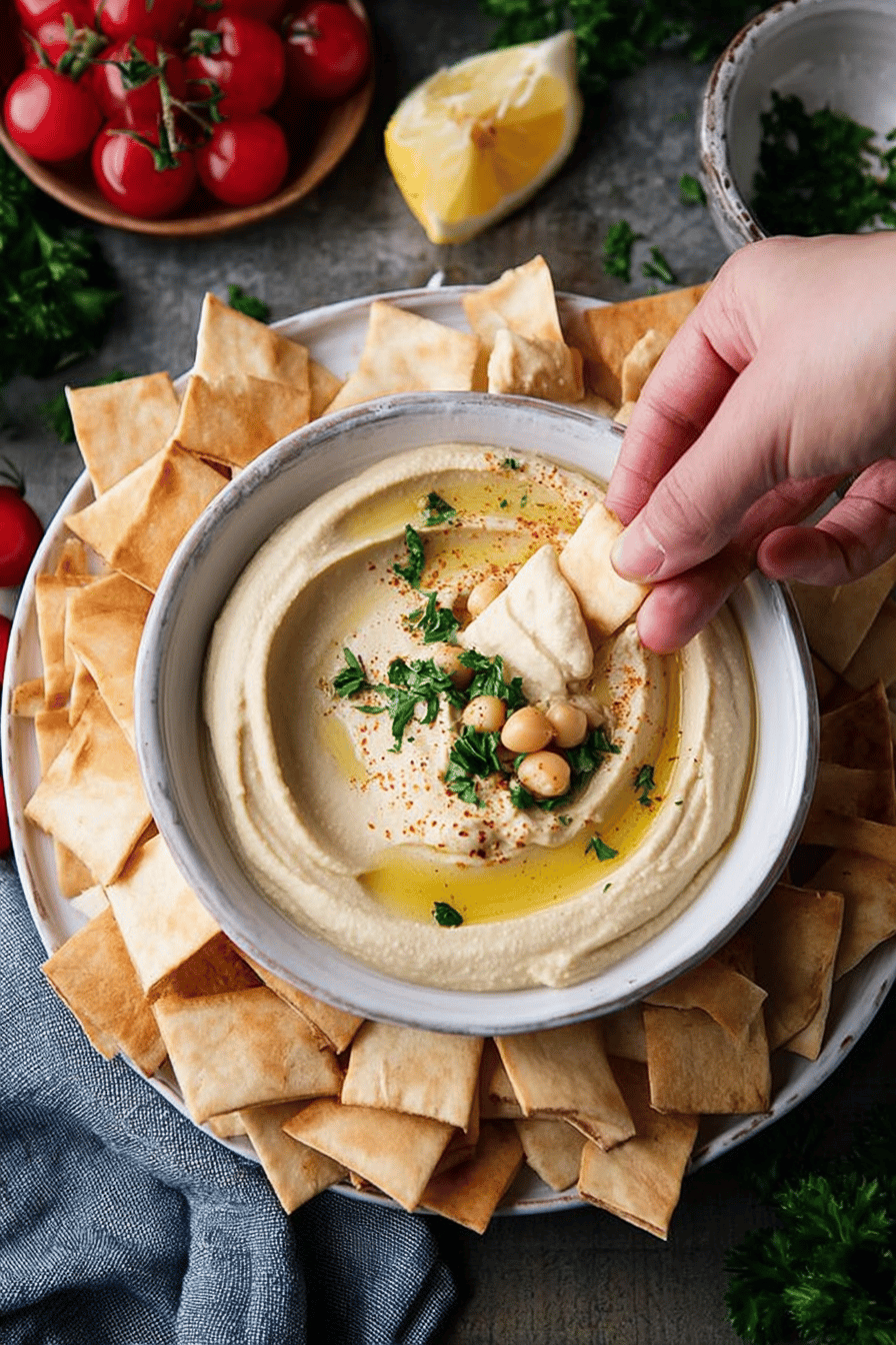 Easy Creamy Homemade Hummus Recipe