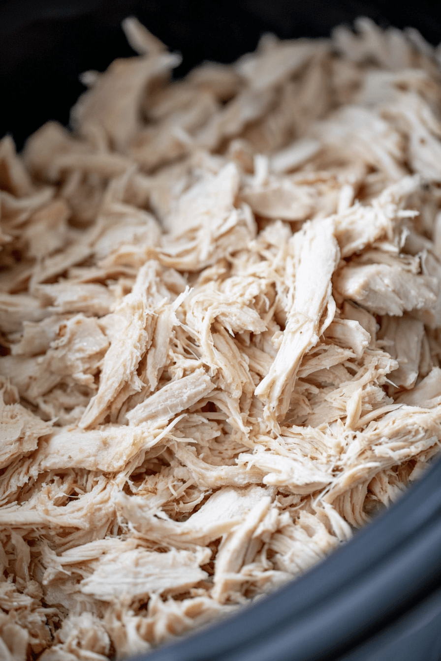 Easy Crock Pot Shredded Chicken for Meal Prep