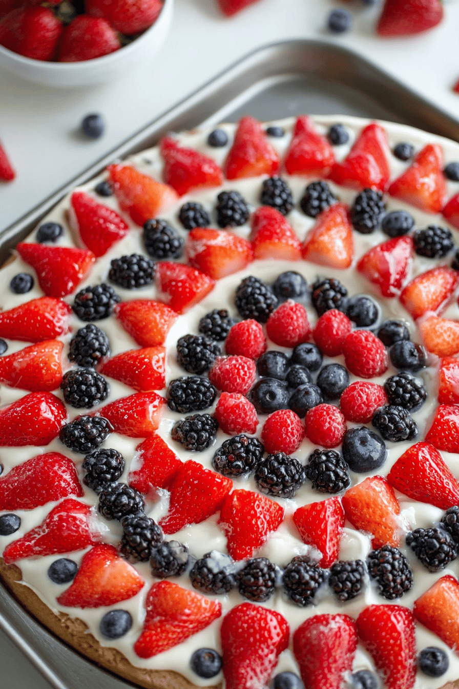 Easy Homemade Fruit Pizza with Cookie Crust