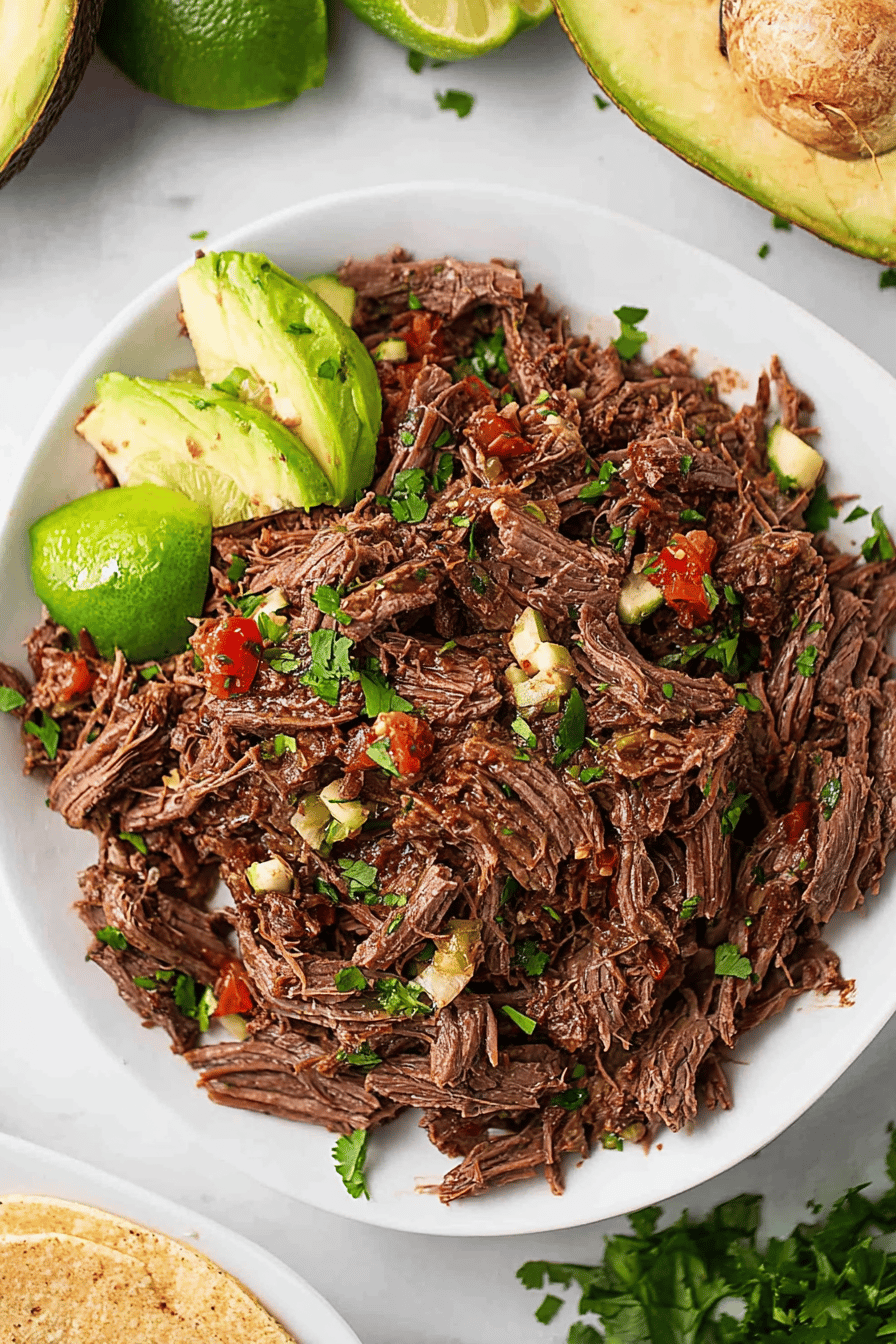 Easy Slow Cooker Beef Barbacoa for Tacos