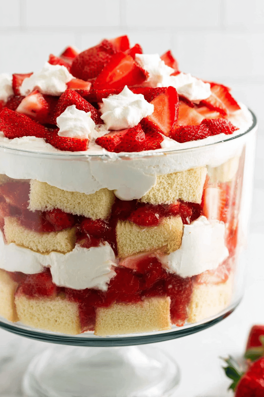 Easy Strawberry Shortcake Trifle for Summer