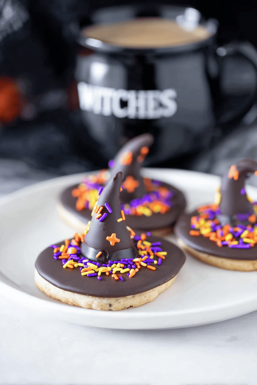 Easy Witch Hat Halloween Cookies for Kids