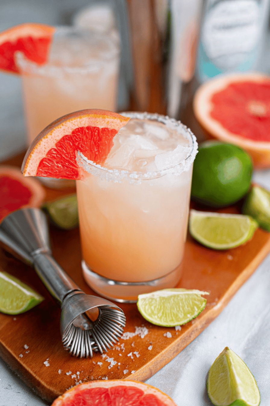 Fresh Grapefruit Paloma Cocktail Recipe