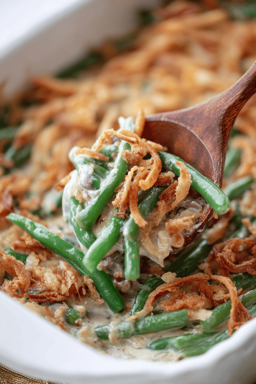Fresh Green Bean Casserole from Scratch