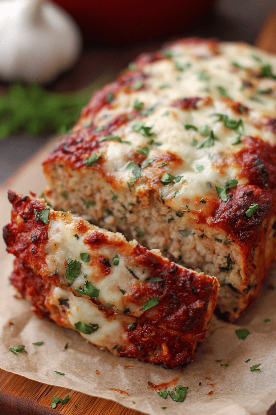 Garlic Parmesan Chicken Meatloaf for Easy Comfort Food