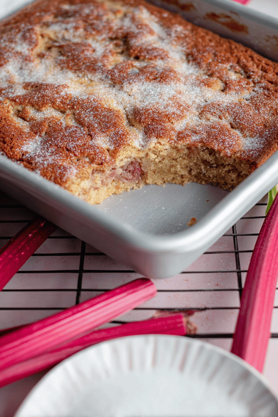 Generational Rhubarb Cake Delight