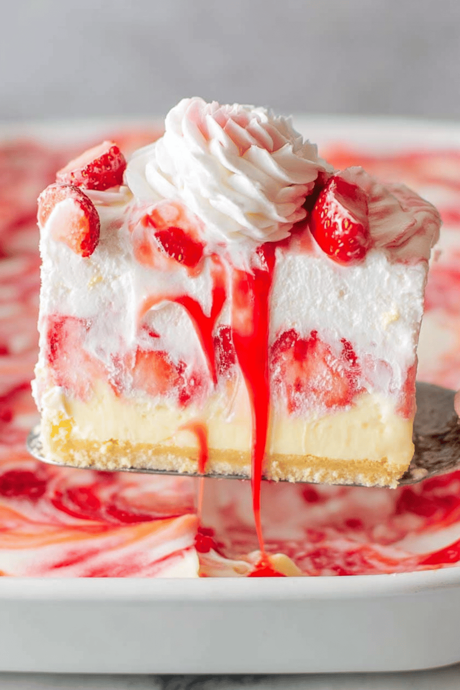 Heavenly No-Bake Strawberry Dream Cake