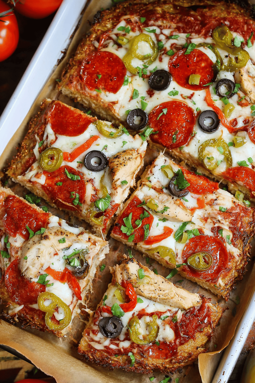 High-Protein Chicken Crust Pizza Game-Changer
