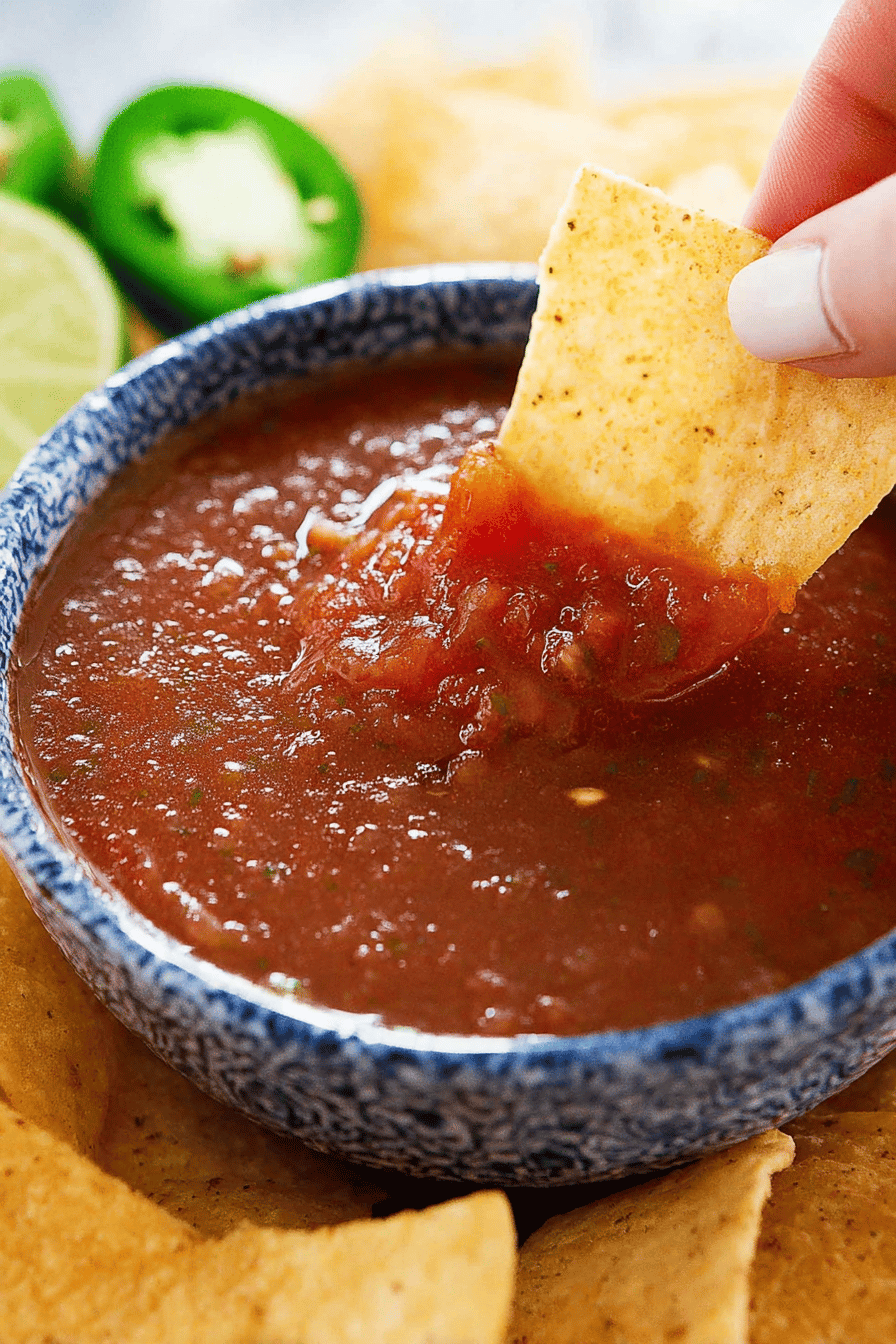 Homemade Chili's Copycat Salsa Recipe