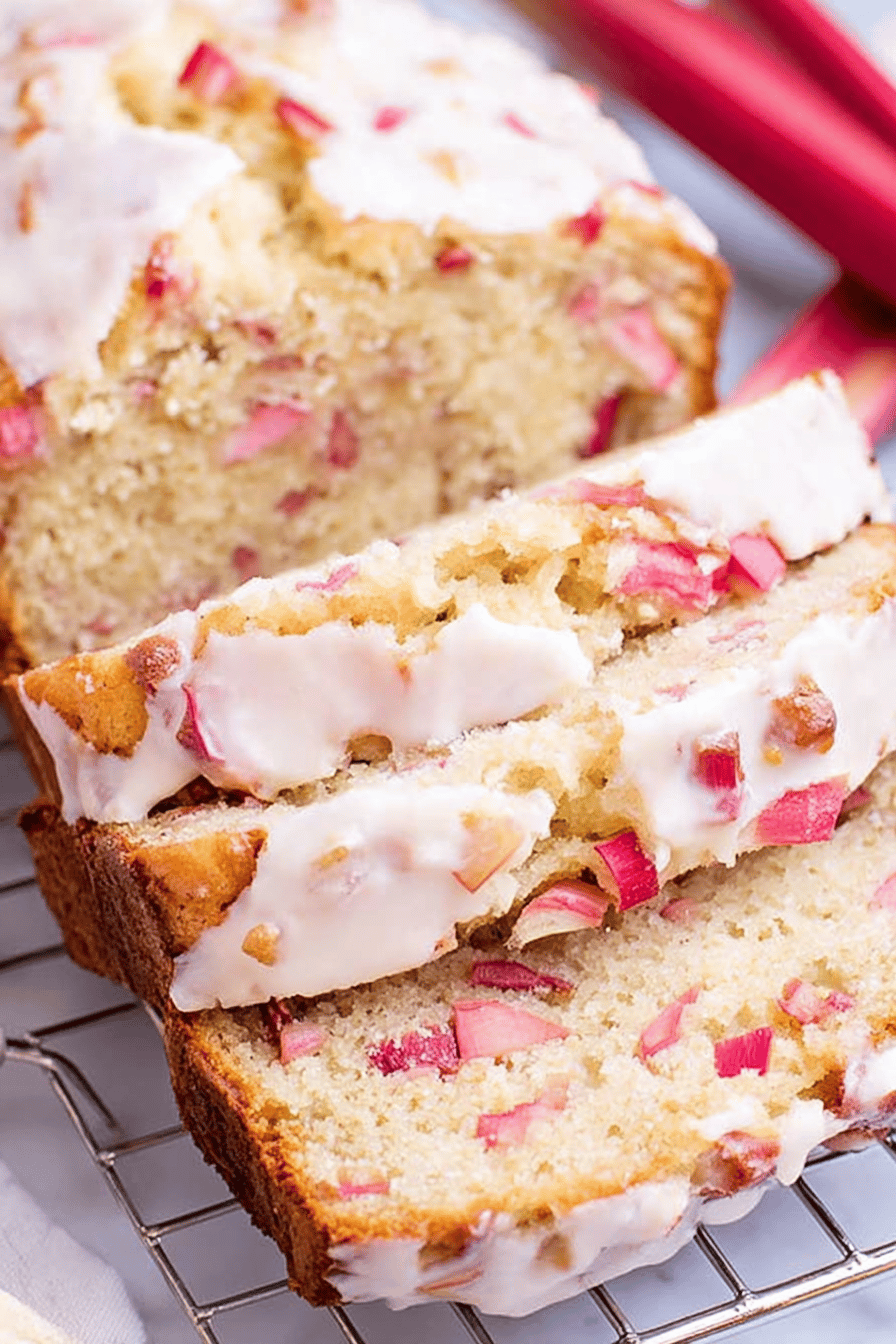 Moist Tart Rhubarb Bread Recipe