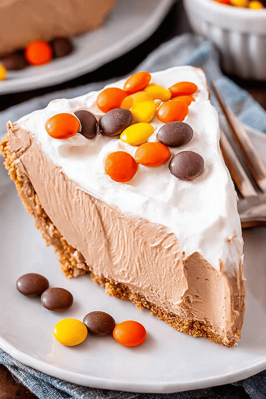 No Bake Chocolate Peanut Butter Pie