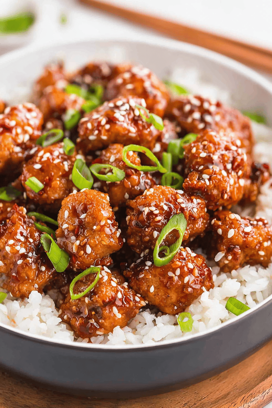 Quick Sweet-Spicy Sesame Chicken Bites