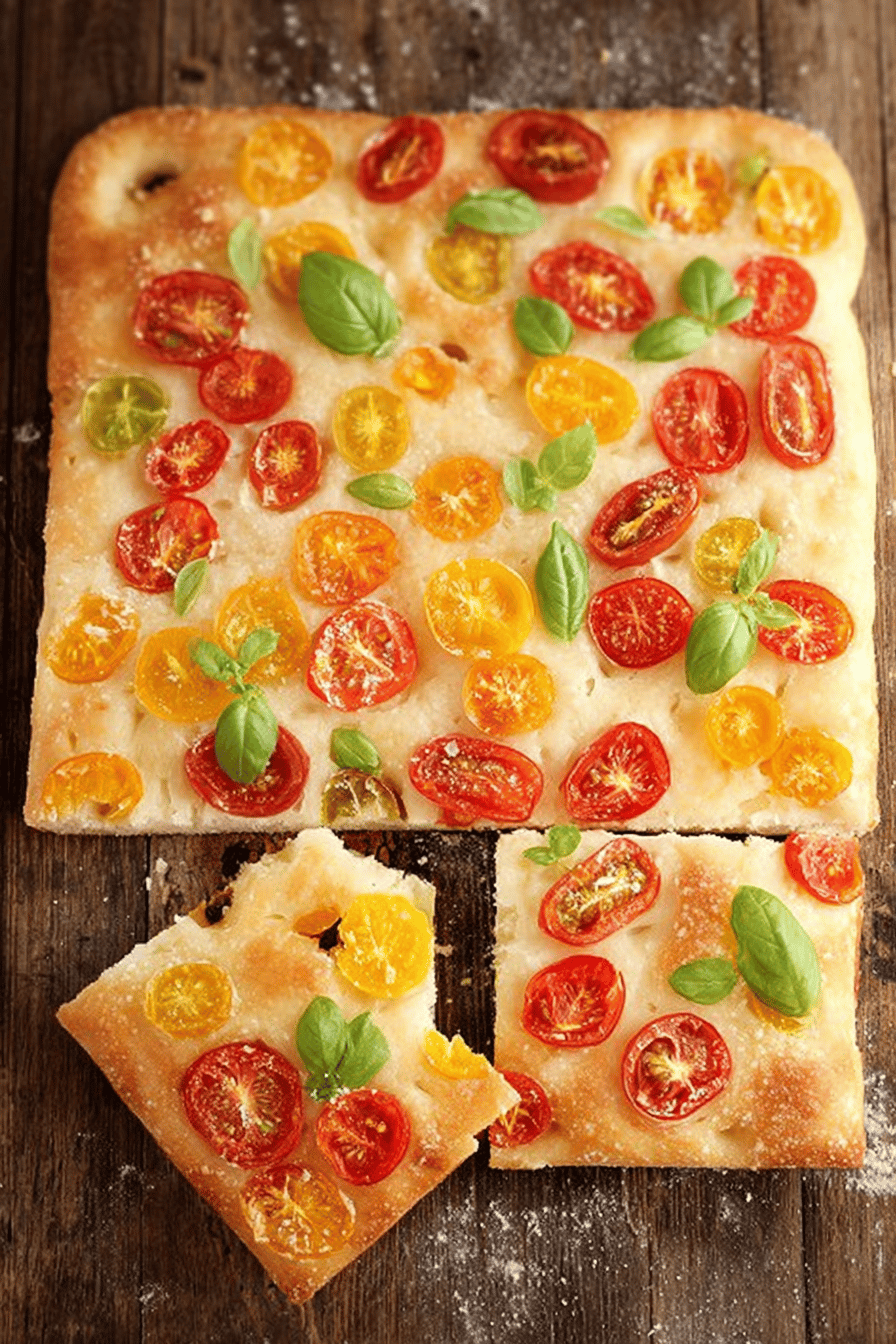 Quick Tomato Focaccia with Pizza Dough