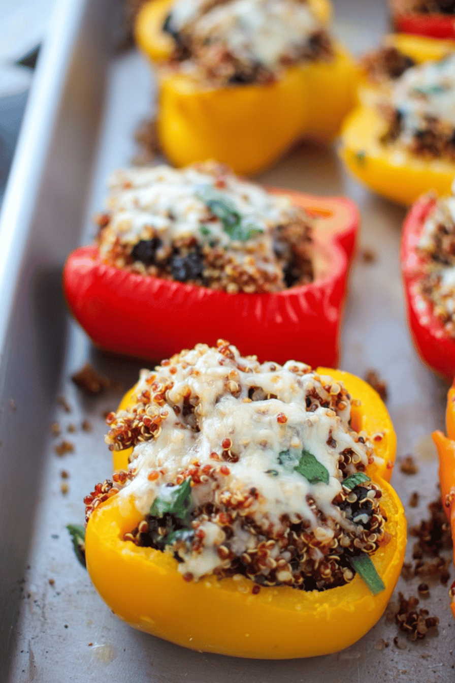 Quinoa Stuffed Peppers for Dinner