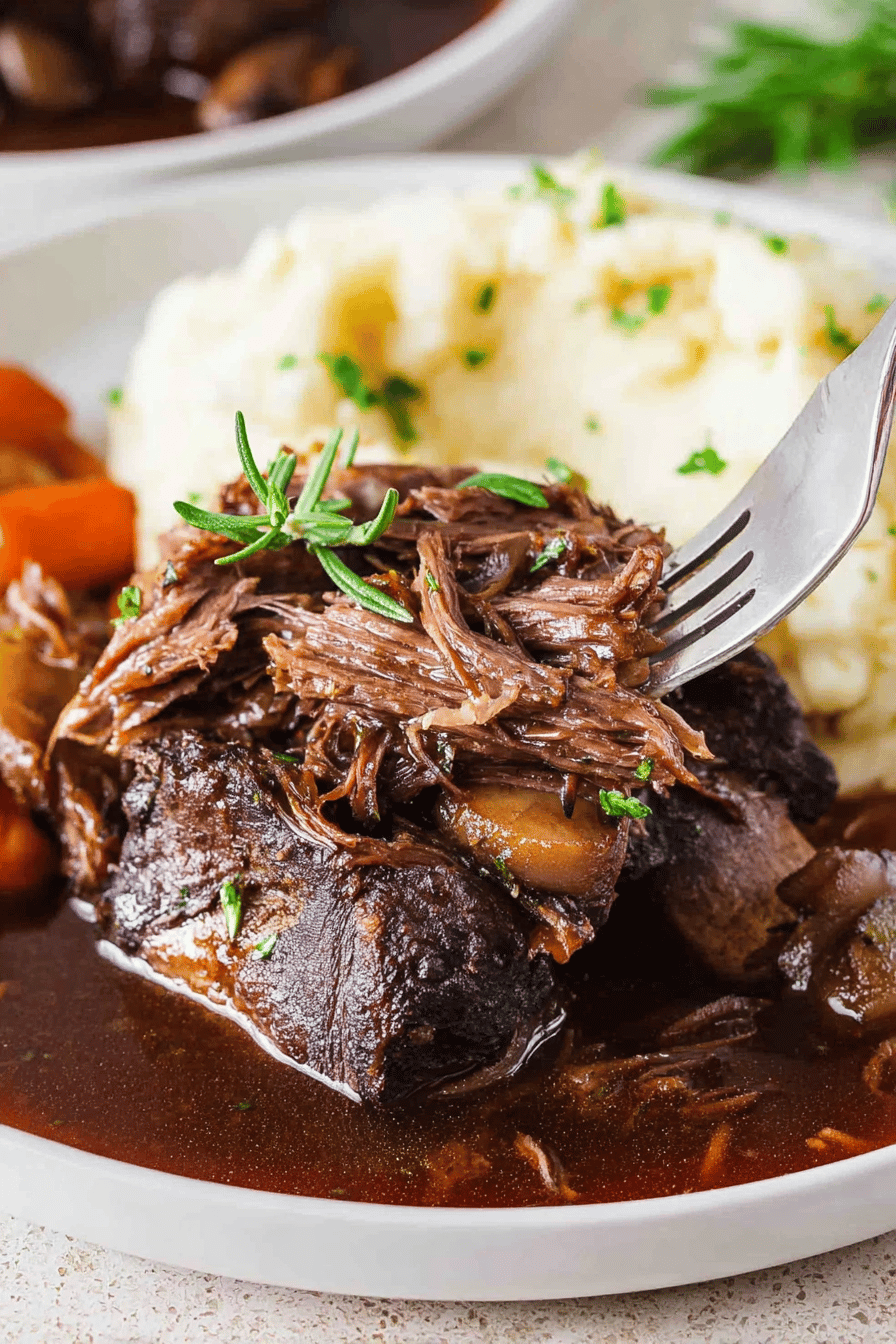 Red Wine Braised Beef Short Ribs Recipe