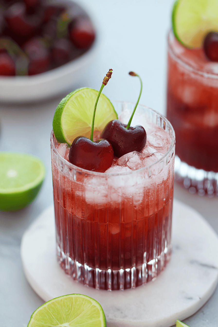 Refreshing Cherry Limeade Mocktail for Summer