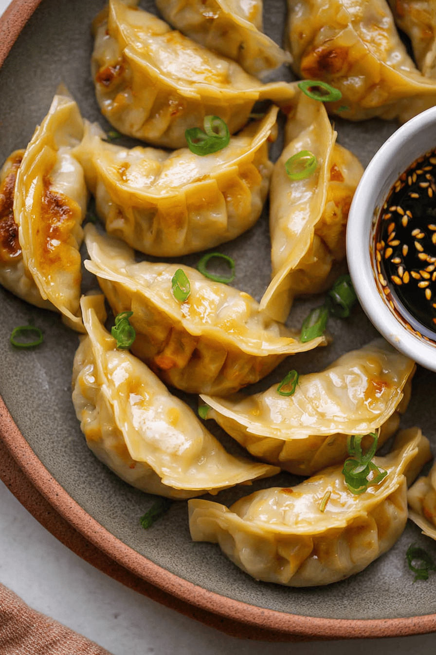Savory Asian Veggie Dumplings with Ginger & Garlic