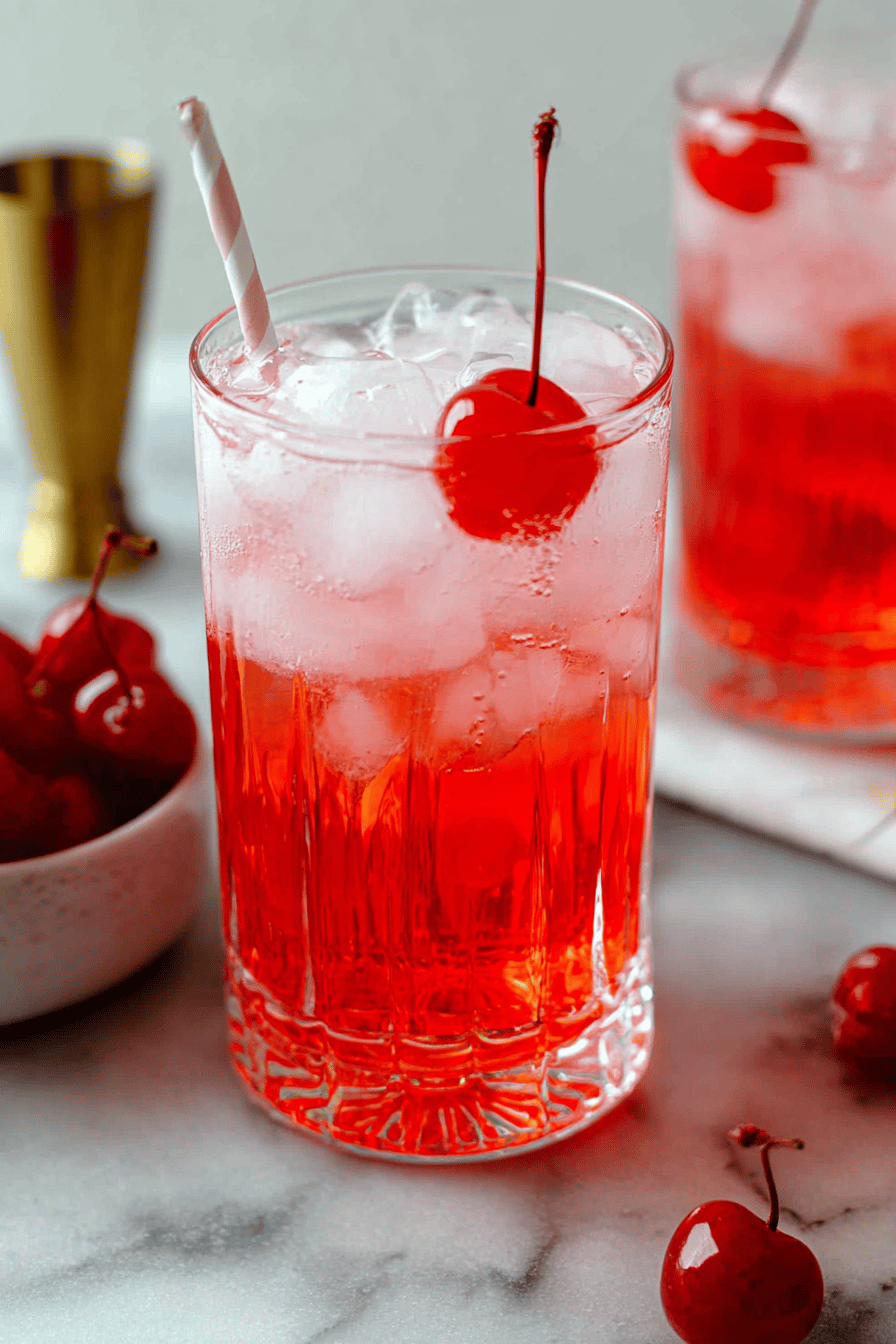 Shirley Temple Classic Refreshing Drink