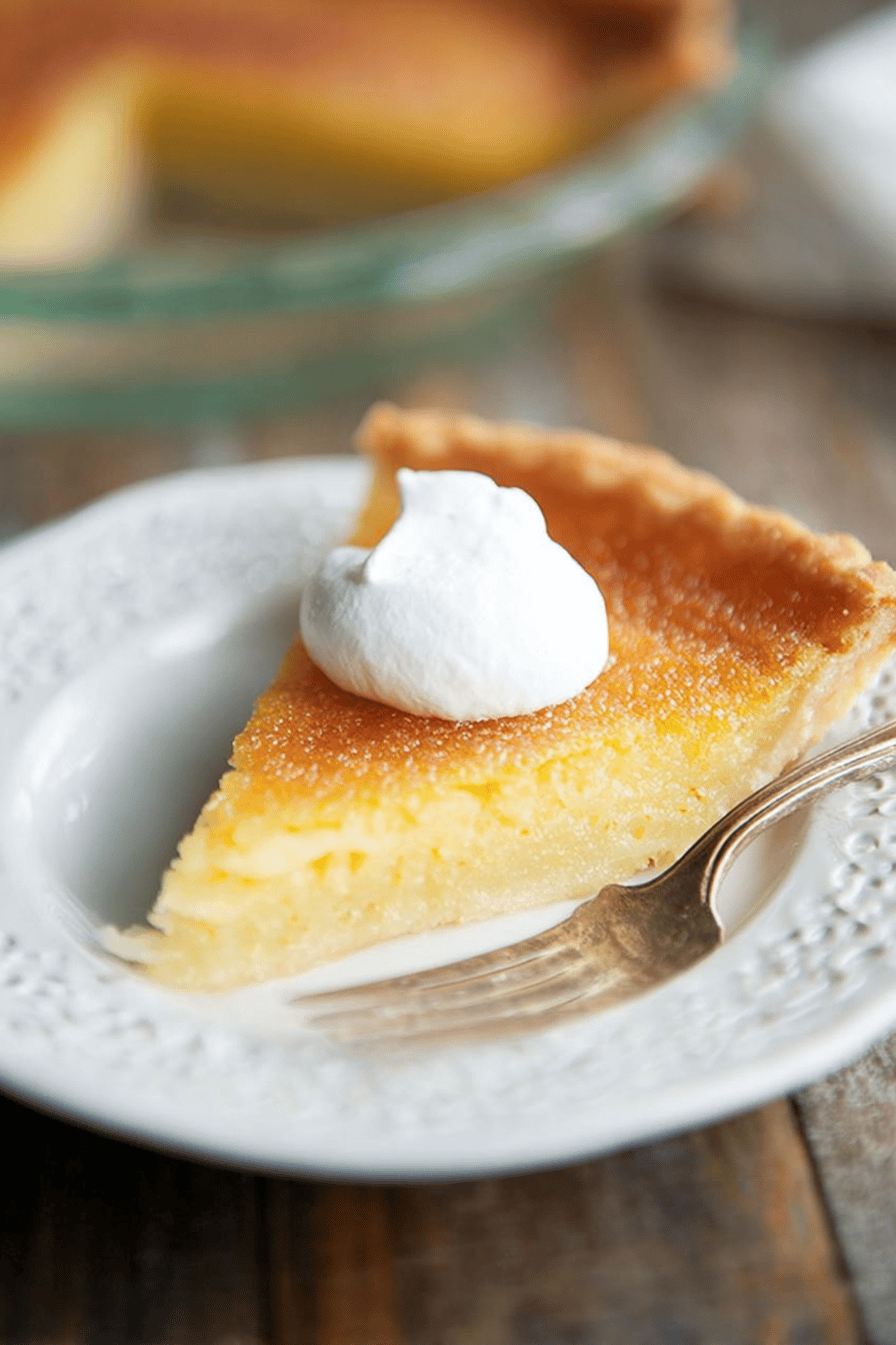 Silky Vintage Vinegar Chess Pie