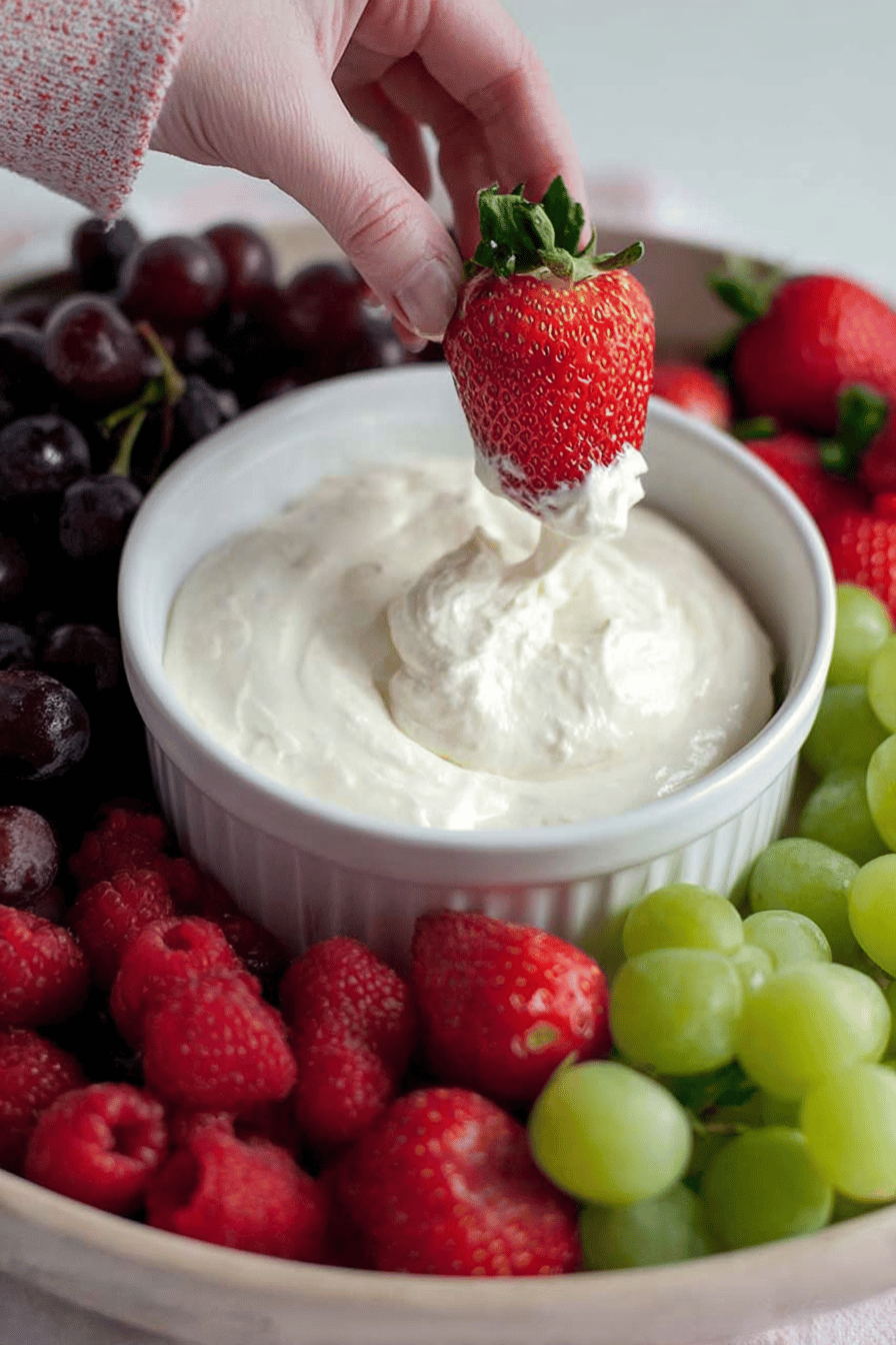 Simple 2-Ingredient Party Fruit Dip