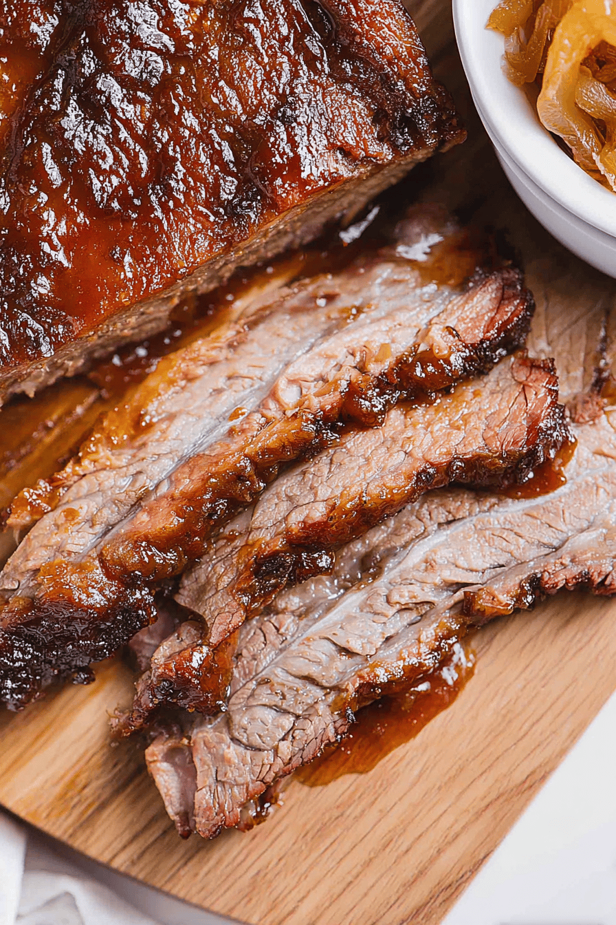 Slow-Cooked BBQ Brisket with Crispy Edges