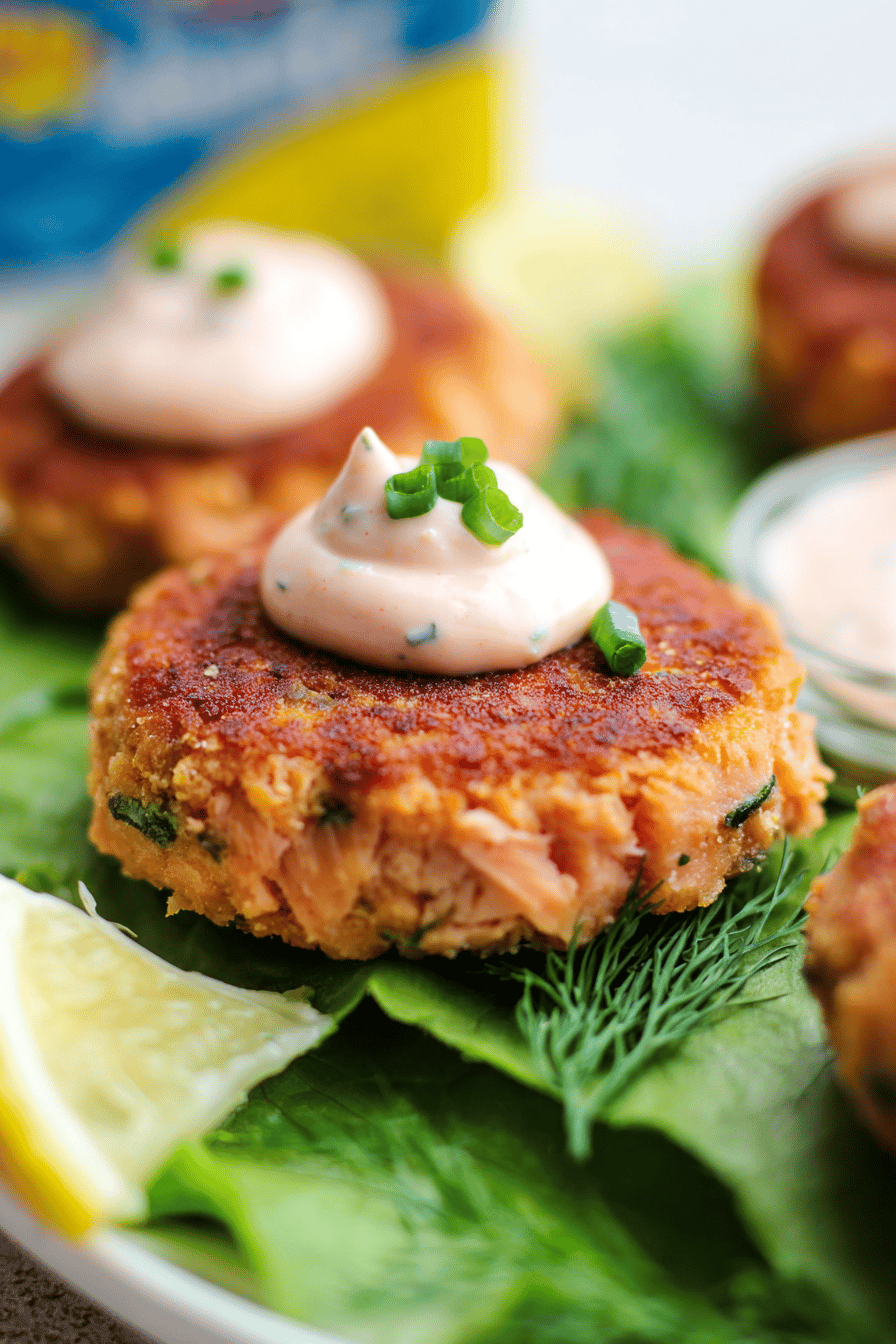 Smoked Salmon Patties with Crispy Flaky Texture