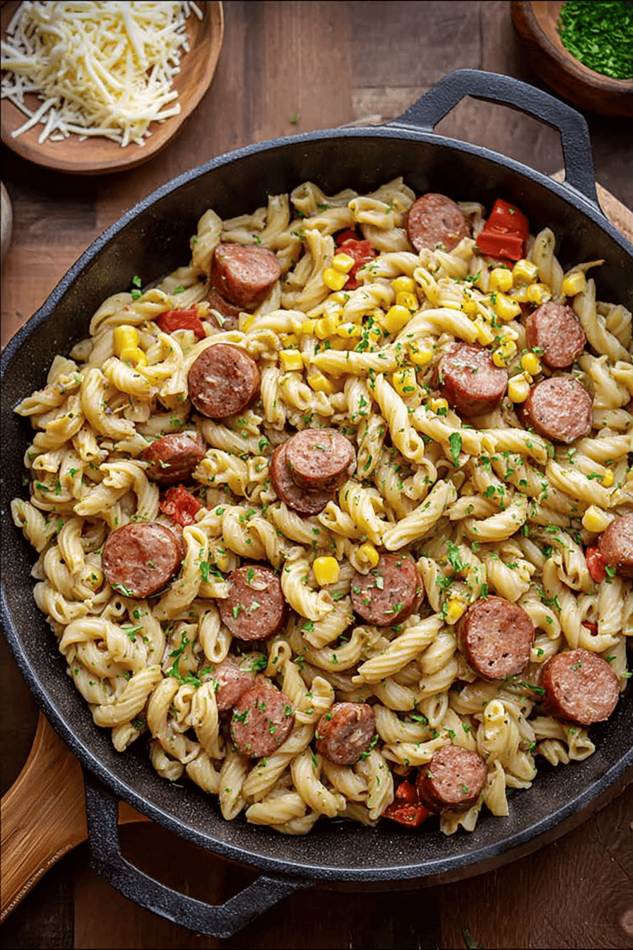 Smoky Cajun Sausage Pasta Delight