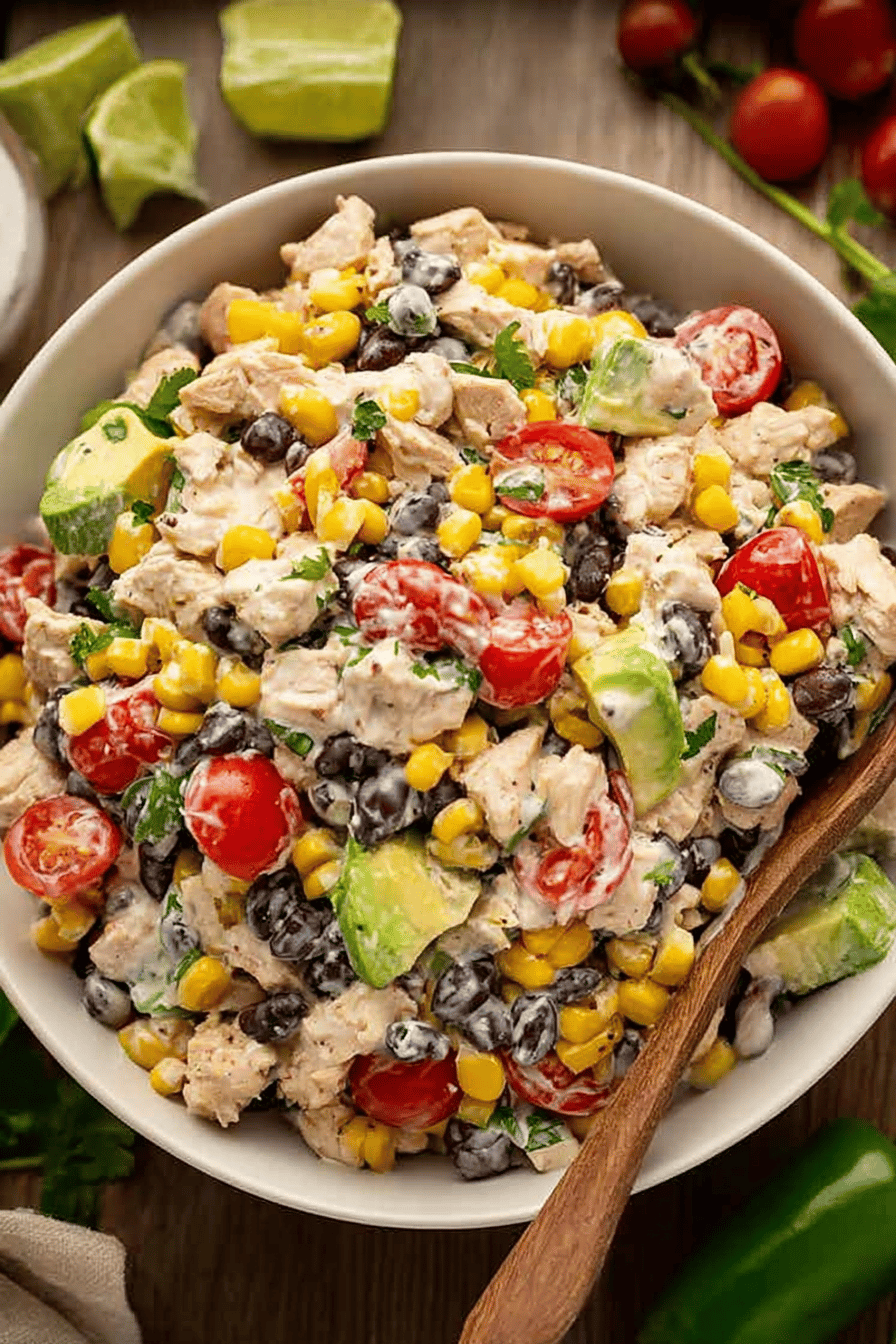 Southwest Chicken Ranch Salad Delight