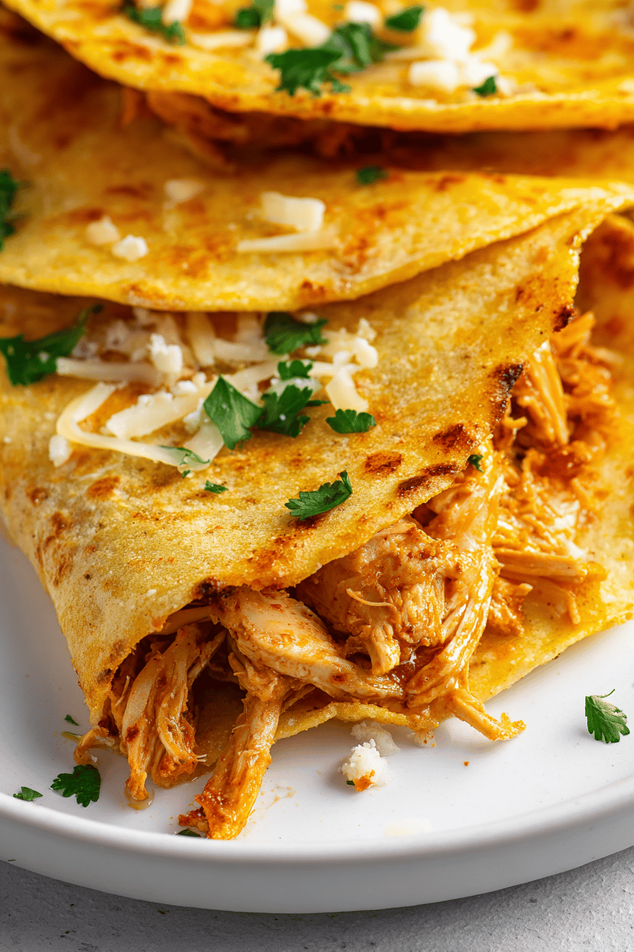 Spicy Chipotle Chicken Tacos with Cheese