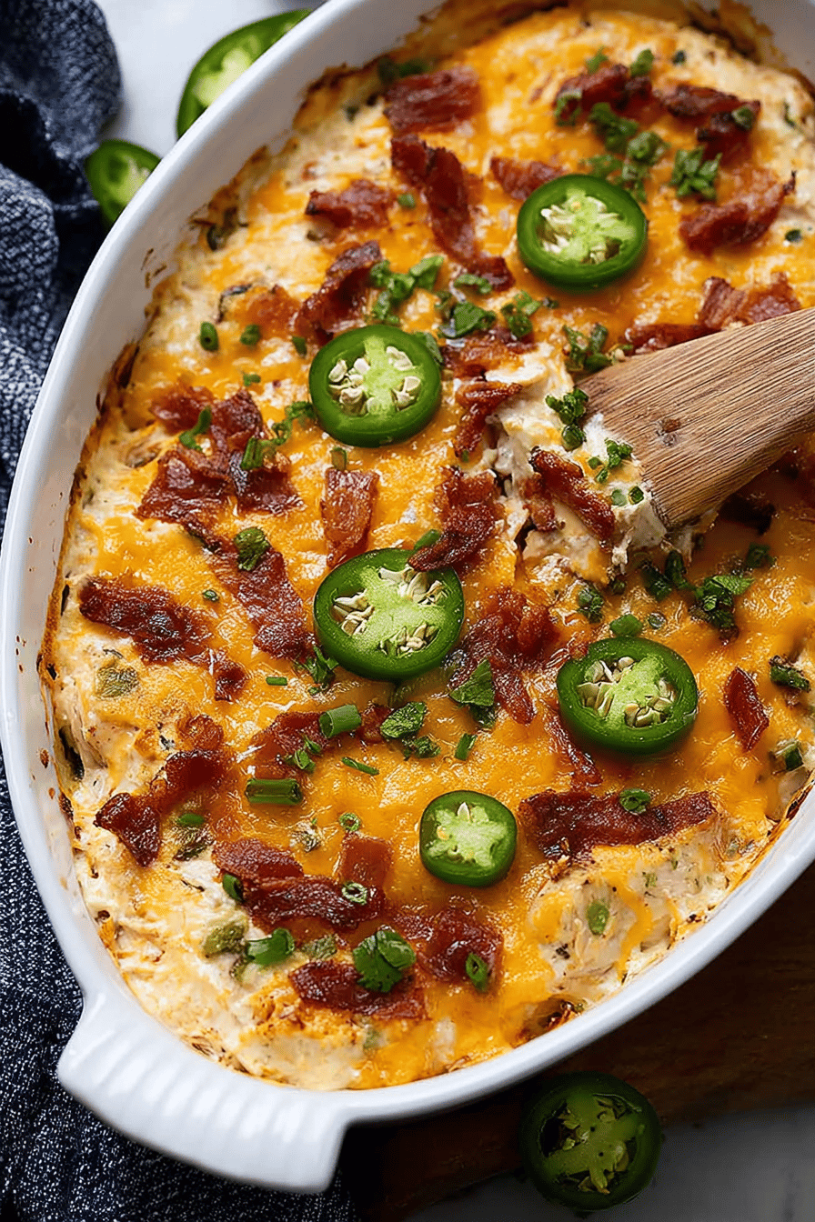 Spicy Jalapeño Popper Chicken Bake