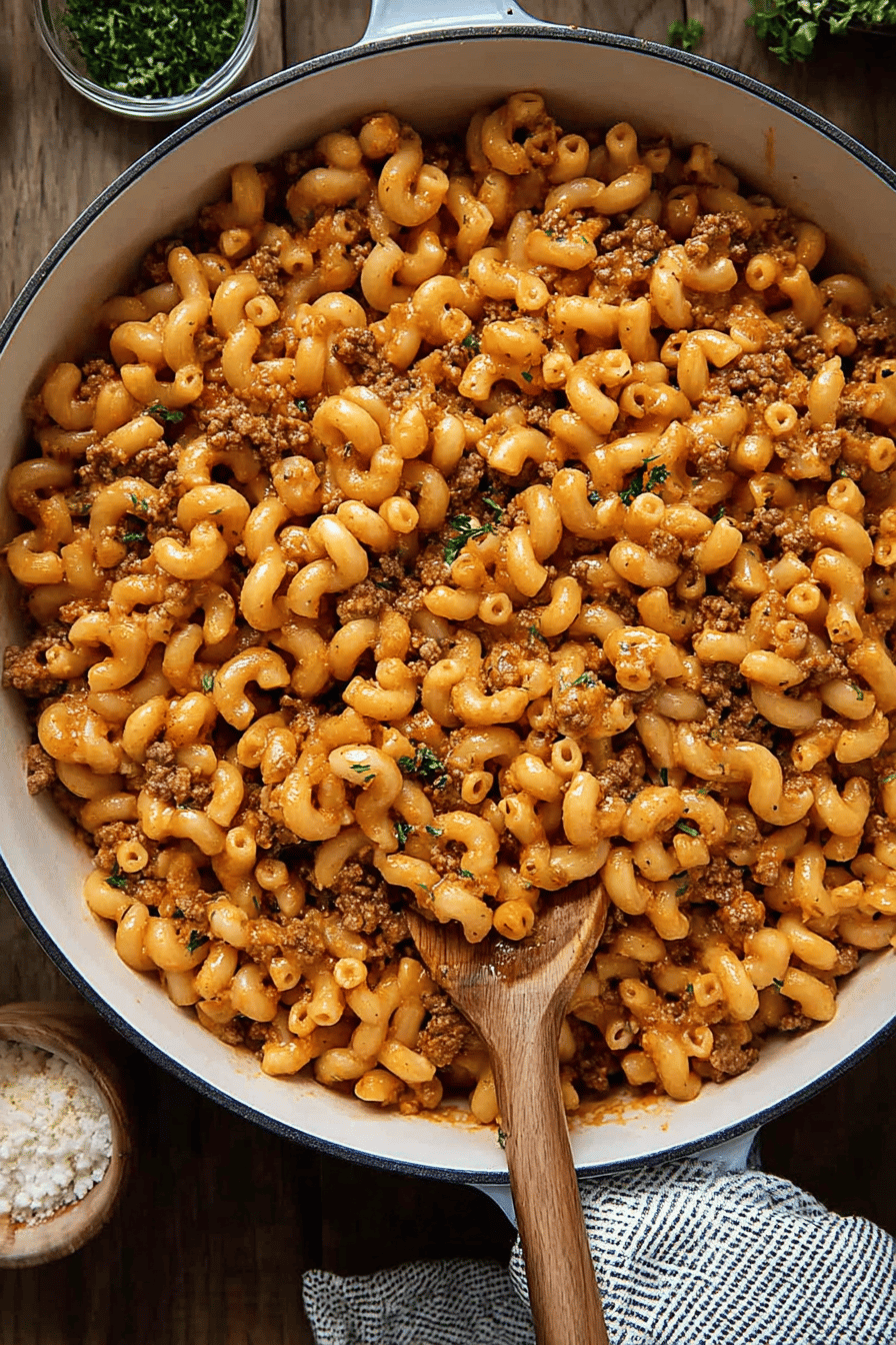 Spicy One-Pot Beef Pasta in 30 Minutes