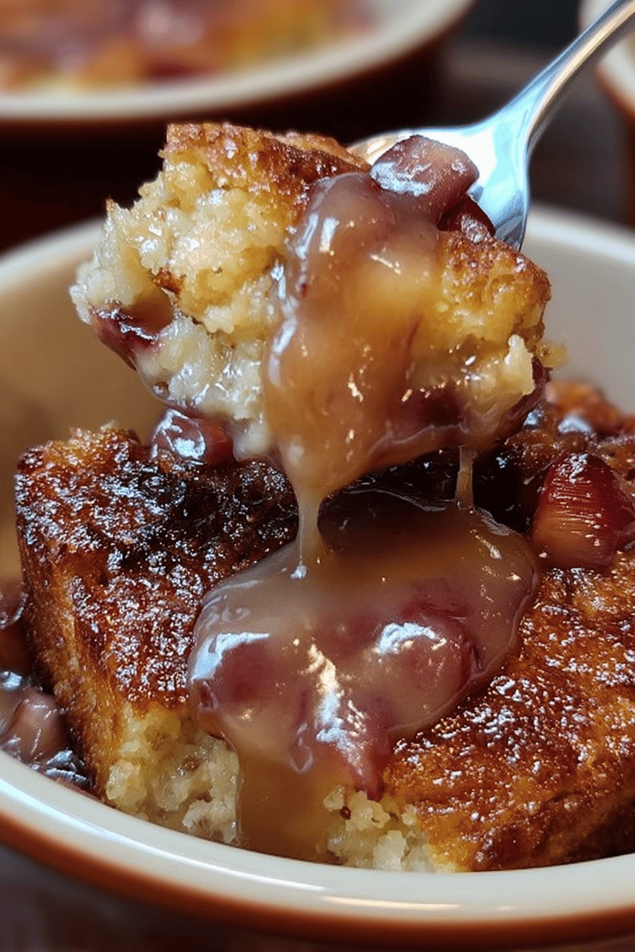 Sticky Rhubarb Pudding Delight
