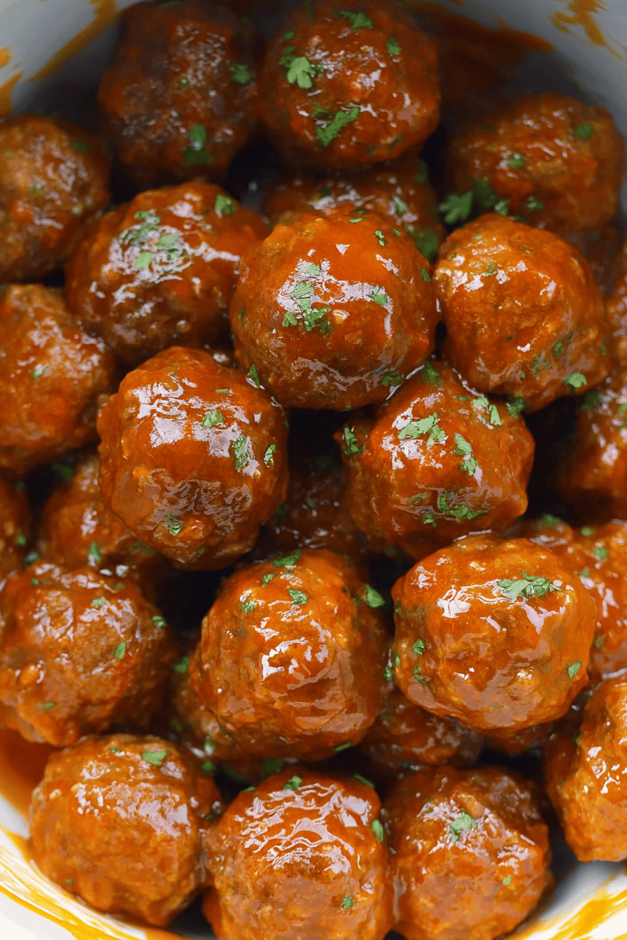 Sweet Heat Buffalo Meatballs