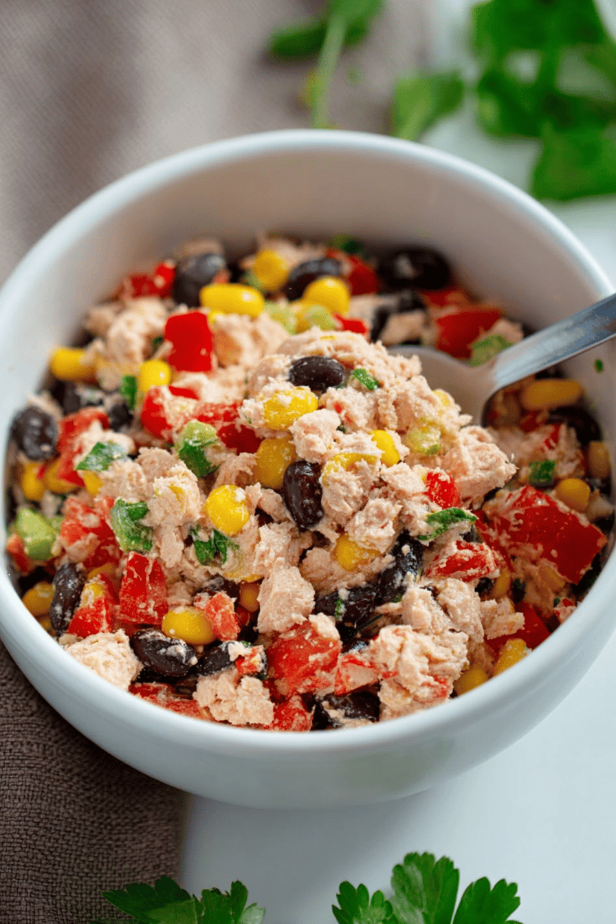 Zesty Mexican Tuna Salad with Beans and Veggies
