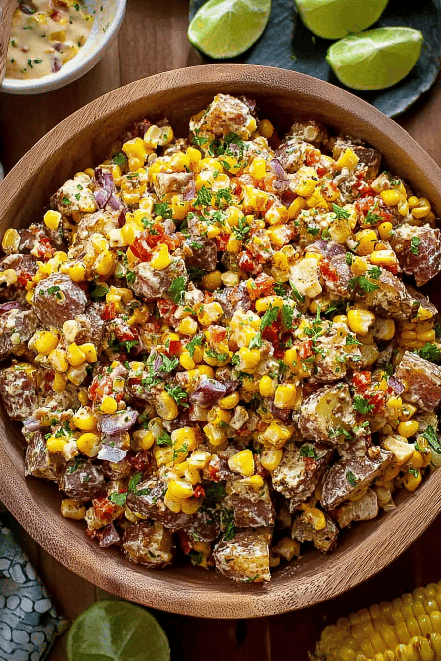 Zesty Street Corn Roasted Potato Salad
