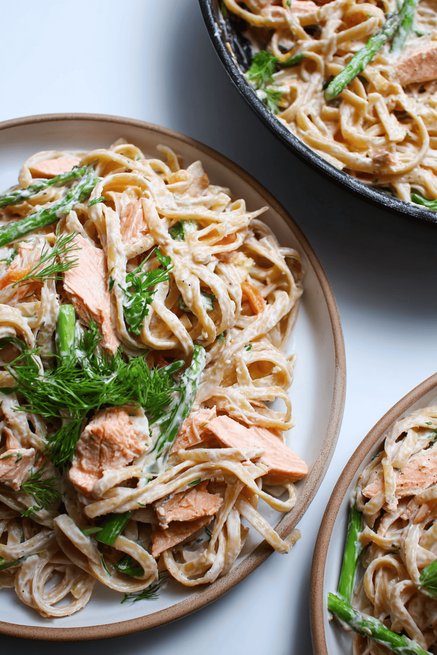 Creamy Lemon Salmon Pasta in 20 Minutes