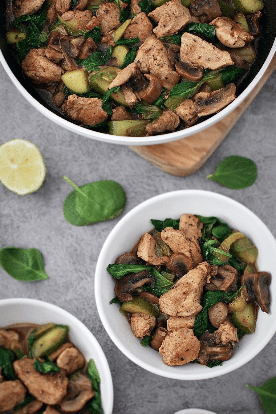 5-Spice Chicken with Mushrooms & Veggies