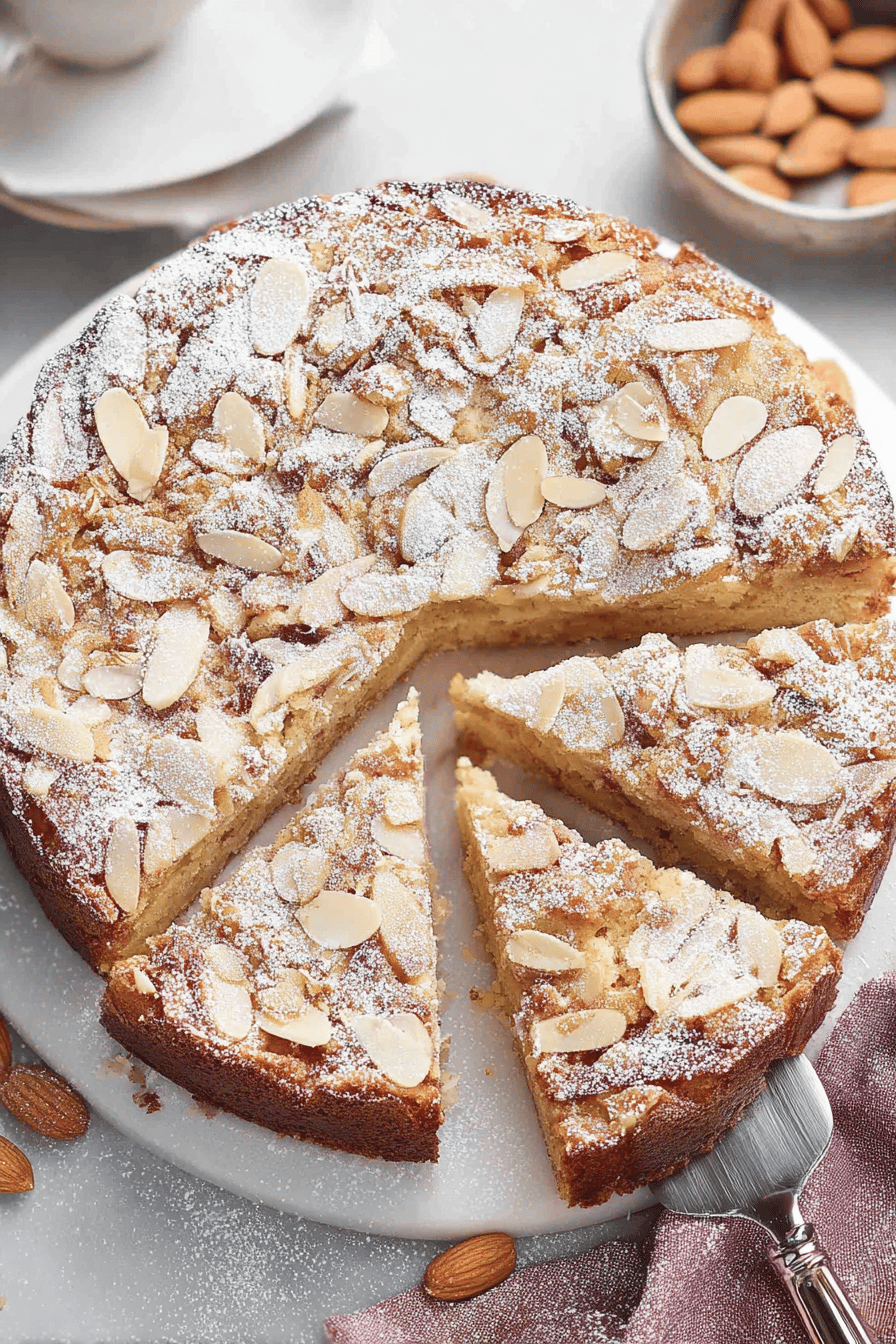 Almond Torte with Sugary Crunch Topping