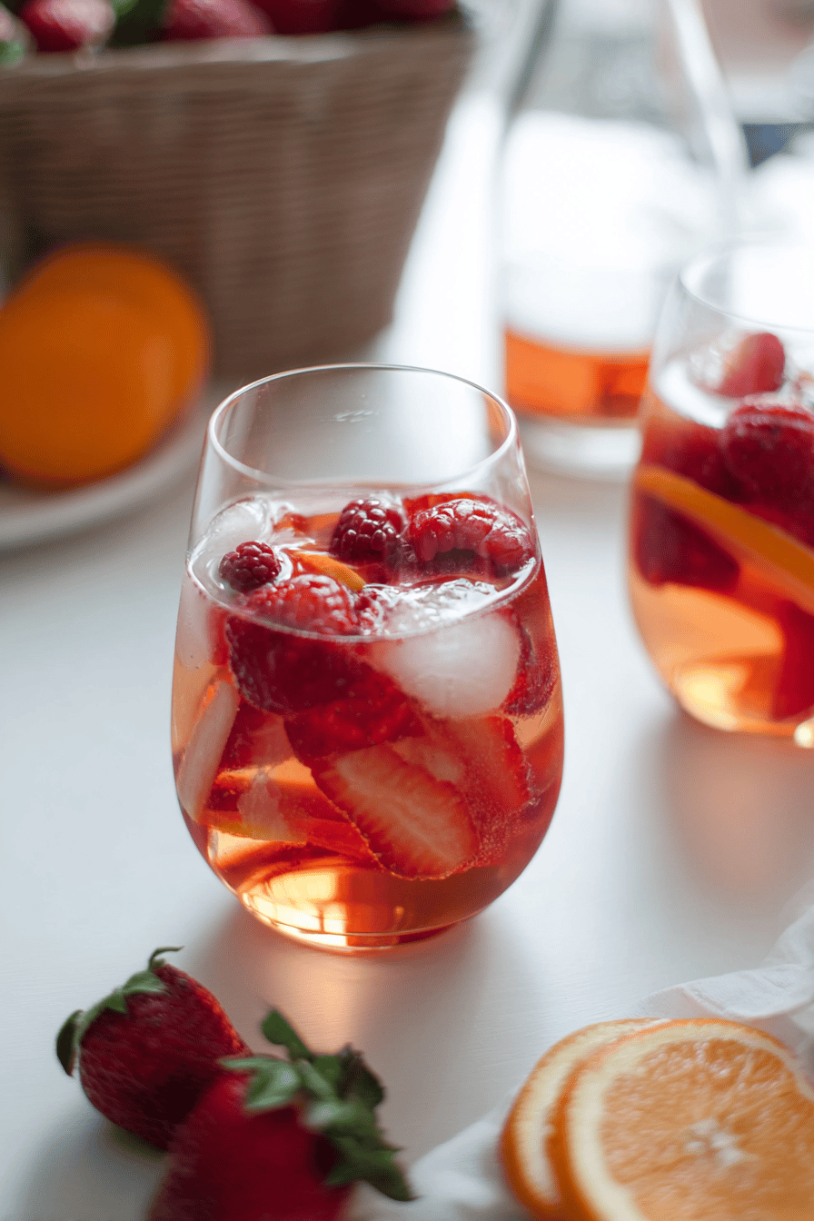 Berry Rosé Sangria for Summer Gatherings