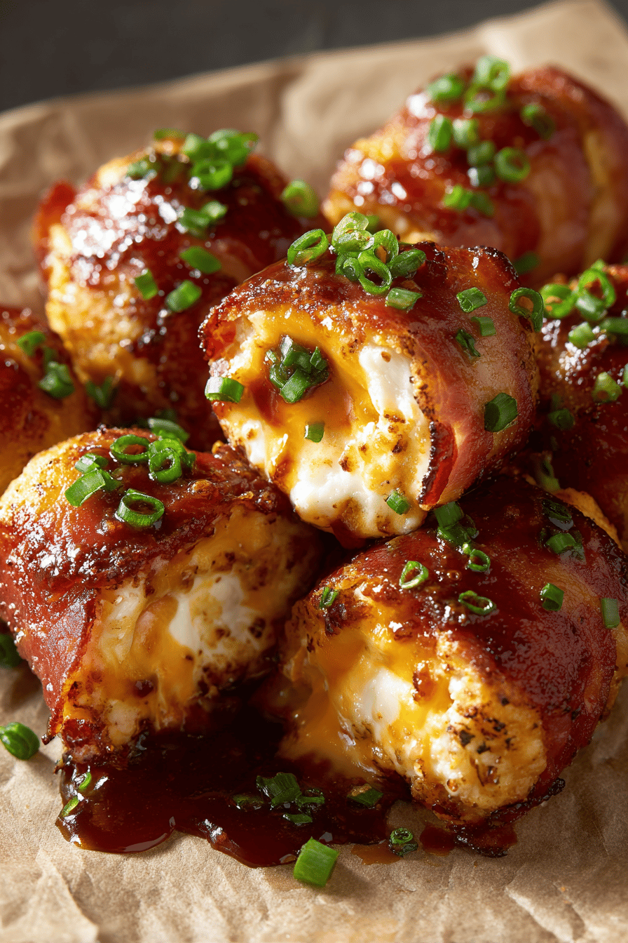Cheddar-Stuffed BBQ Bacon Bombs for Bold Flavor