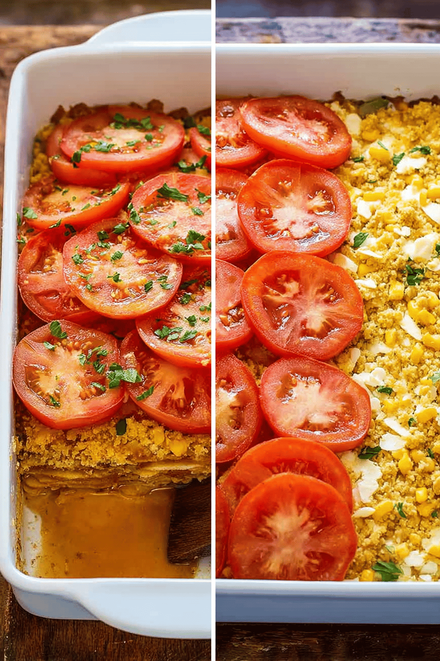 Cheesy Layered Scalloped Tomatoes Recipe