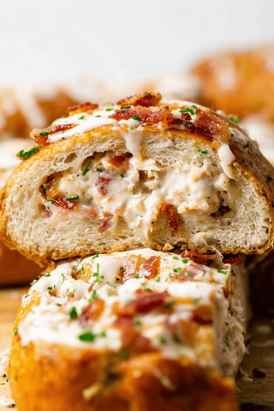 Chicken Bacon Ranch Pizza Roll