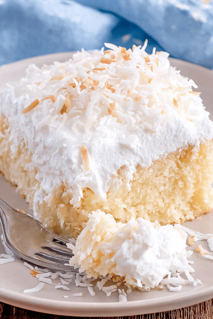 Coconut Dream Poke Cake Delight