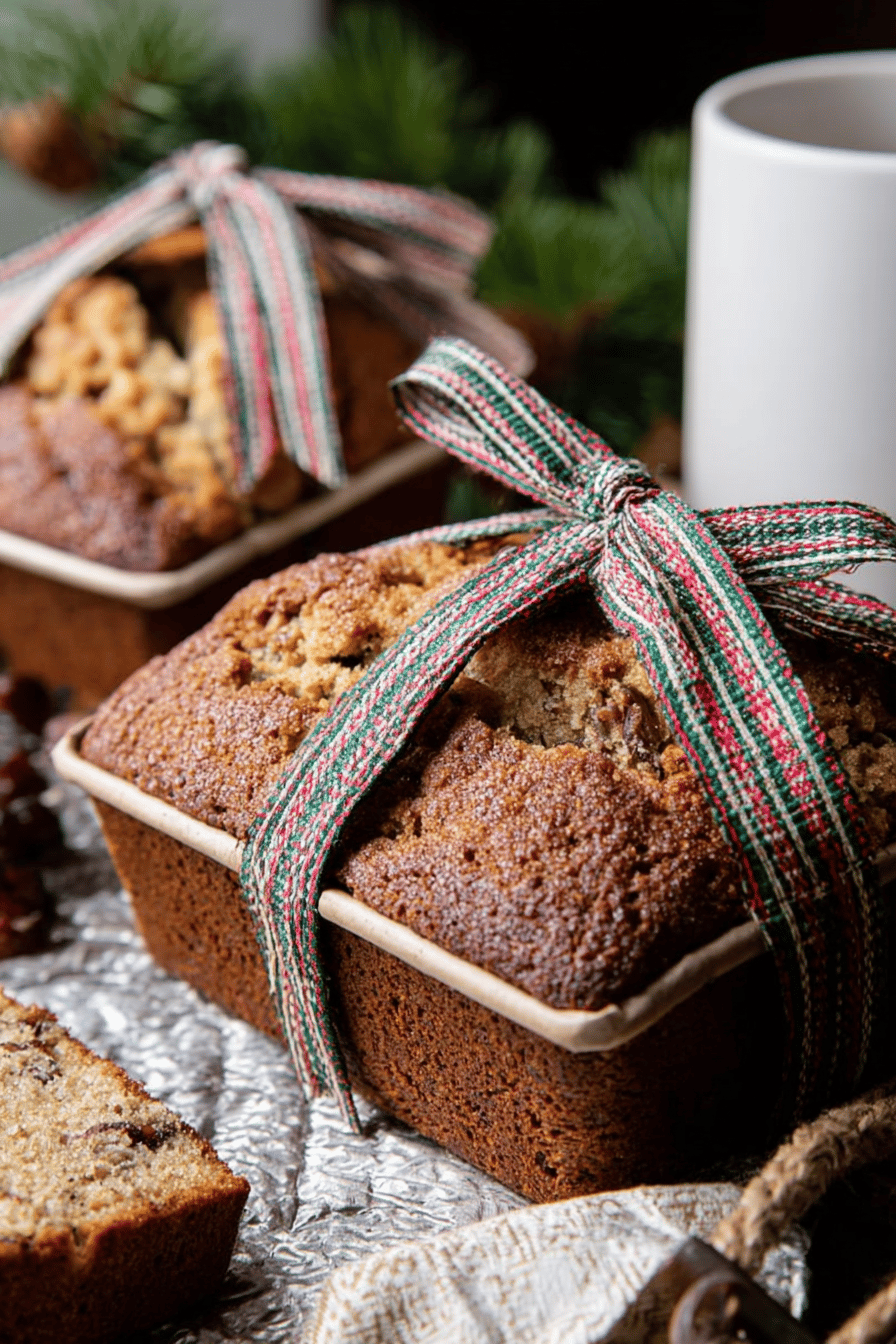 Cozy Winter Date Nut Bread with Spices