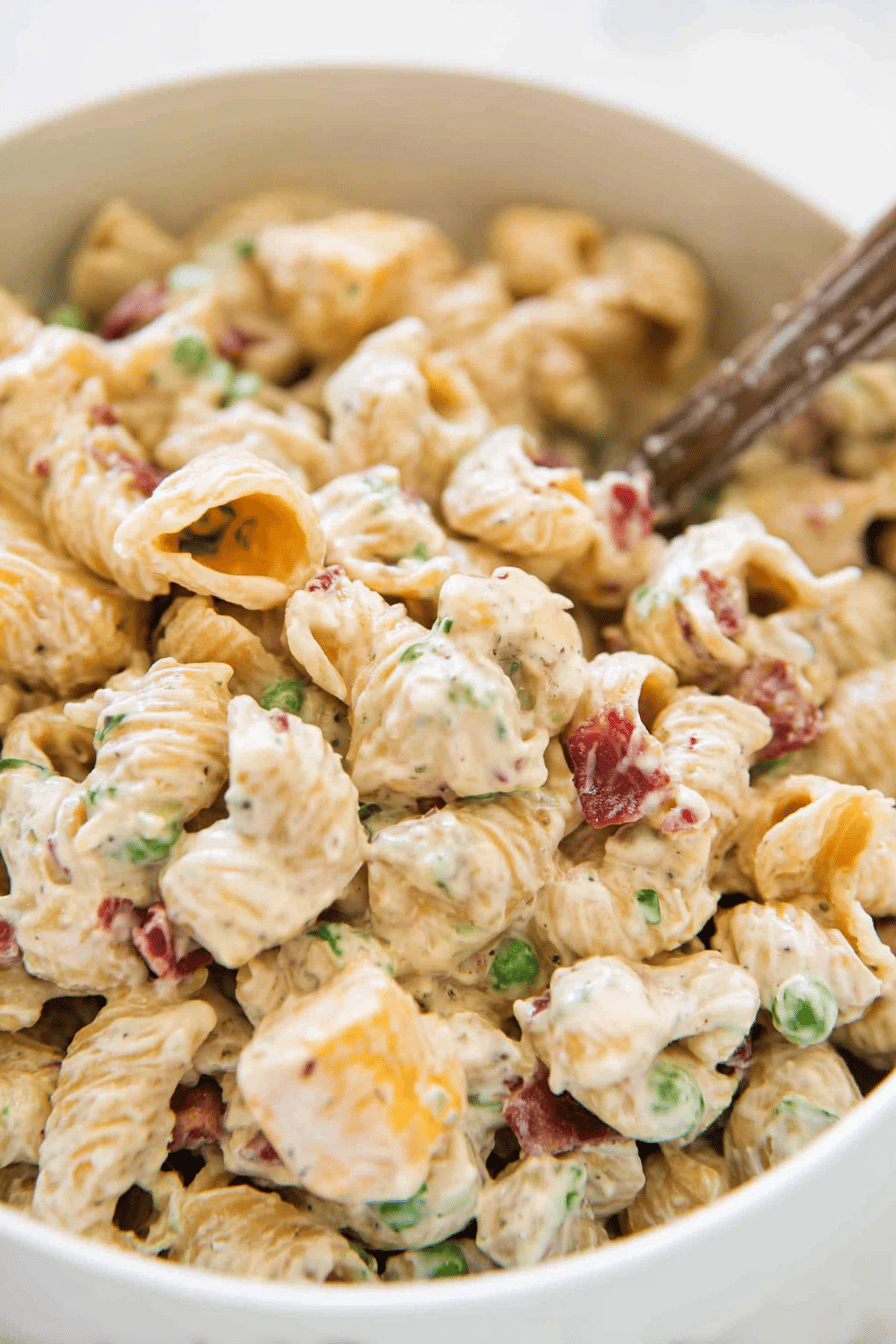 Creamy Bacon Ranch Pasta Salad Delight