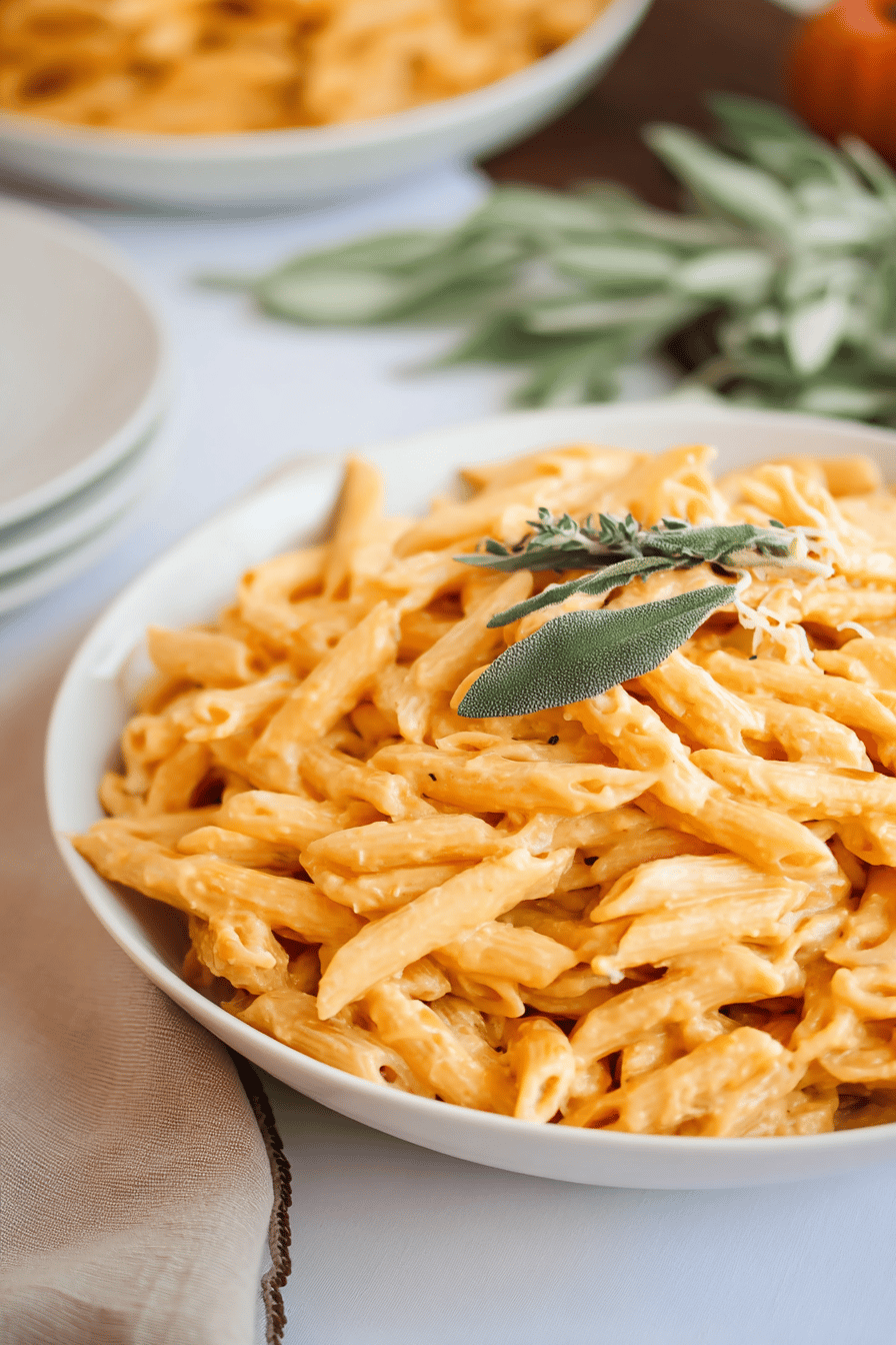 Creamy Boursin Pumpkin Pasta for Fall